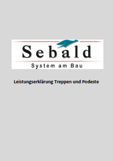 Leistungserklärung Treppen und Podeste