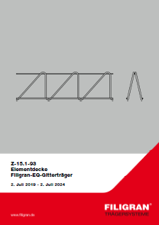 Zulassung Filigran-EQ-Gitterträger